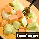 Wie man Melonen in Quadrate schneidet