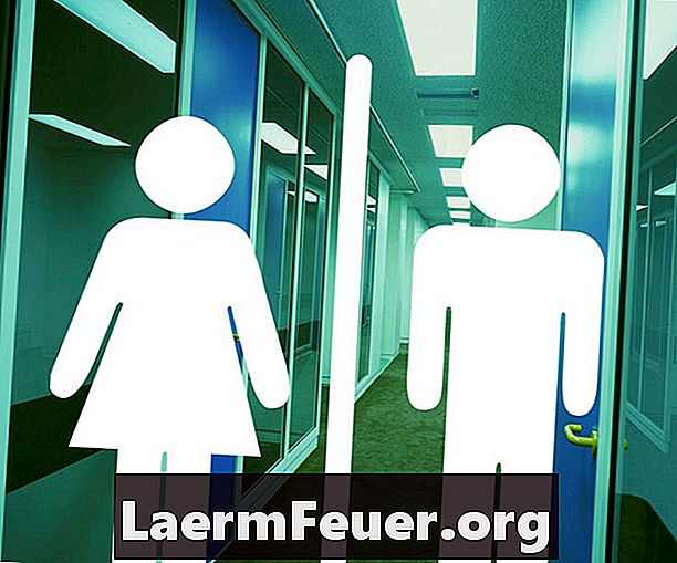 Avisos que podem ser colocados em banheiros masculinos e femininos