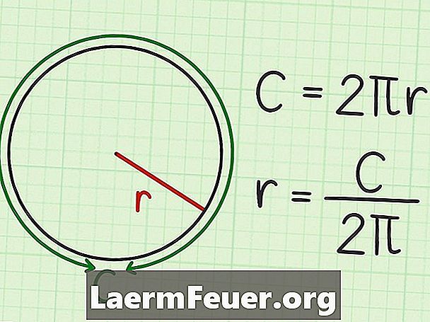 كيفية حساب دائرة نصف قطرها دائرة من سلسلة ومنبر