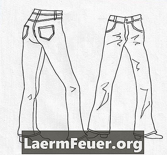 Як намалювати жіночі джинси