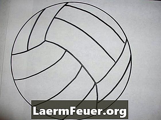 Hvordan man tegner en volleyball