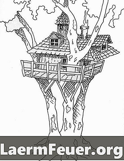 كيفية رسم منزل الشجرة
