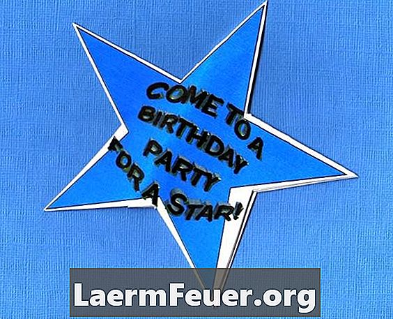 Como fazer um convite de aniversário em formato de estrela