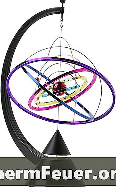Cómo hacer un modelo giratorio de un átomo