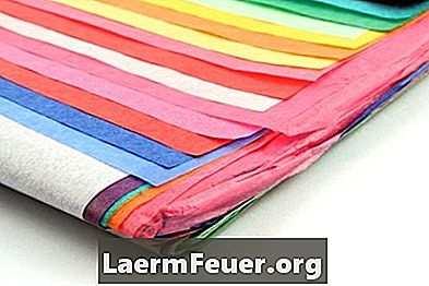 Instruções para fazer bandeiras de papel de seda