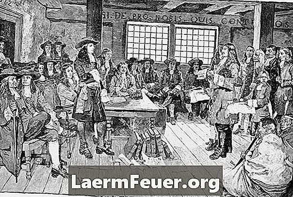 Hvem var Quakers og med hvilke amerikanske kolonier var de tilknyttet?