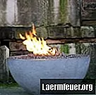Come realizzare una ciotola di cemento con una fessura per sostenere il fuoco