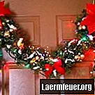Hvordan dekorere inngangsdøren med krans i julen