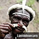 Rôzne piercingy afrických kmeňov